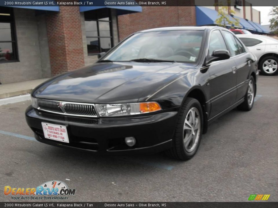 2000 Mitsubishi Galant LS V6 Kalapana Black / Tan Photo #2