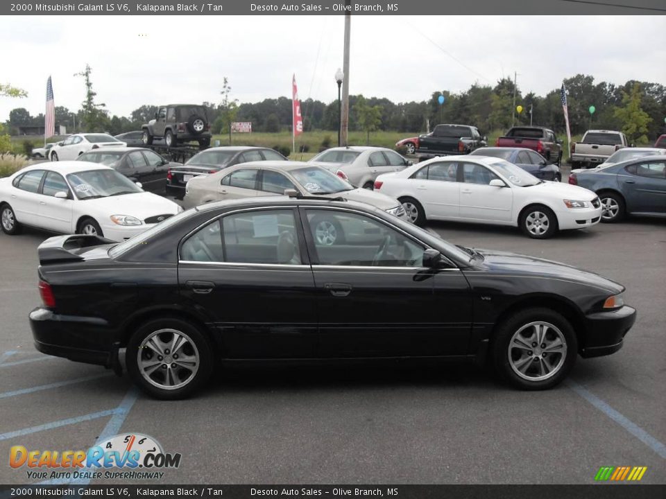 2000 Mitsubishi Galant LS V6 Kalapana Black / Tan Photo #5