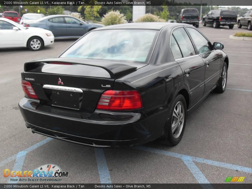 2000 Mitsubishi Galant LS V6 Kalapana Black / Tan Photo #6