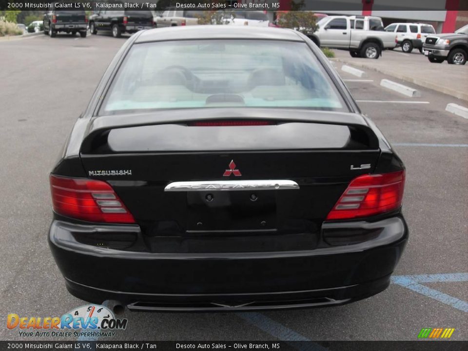 2000 Mitsubishi Galant LS V6 Kalapana Black / Tan Photo #7