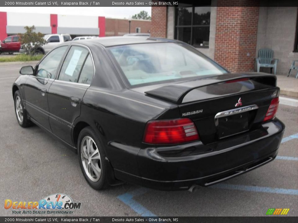 2000 Mitsubishi Galant LS V6 Kalapana Black / Tan Photo #8