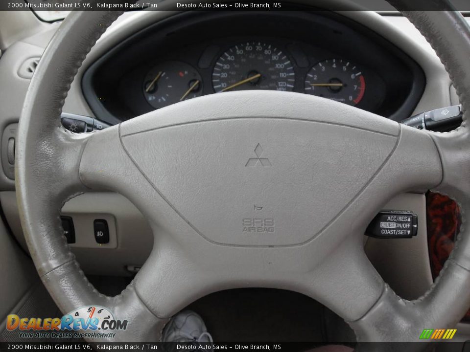 2000 Mitsubishi Galant LS V6 Kalapana Black / Tan Photo #10
