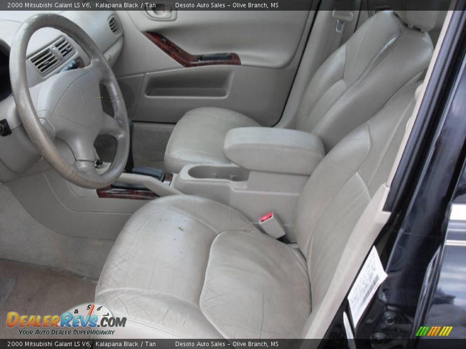 2000 Mitsubishi Galant LS V6 Kalapana Black / Tan Photo #14