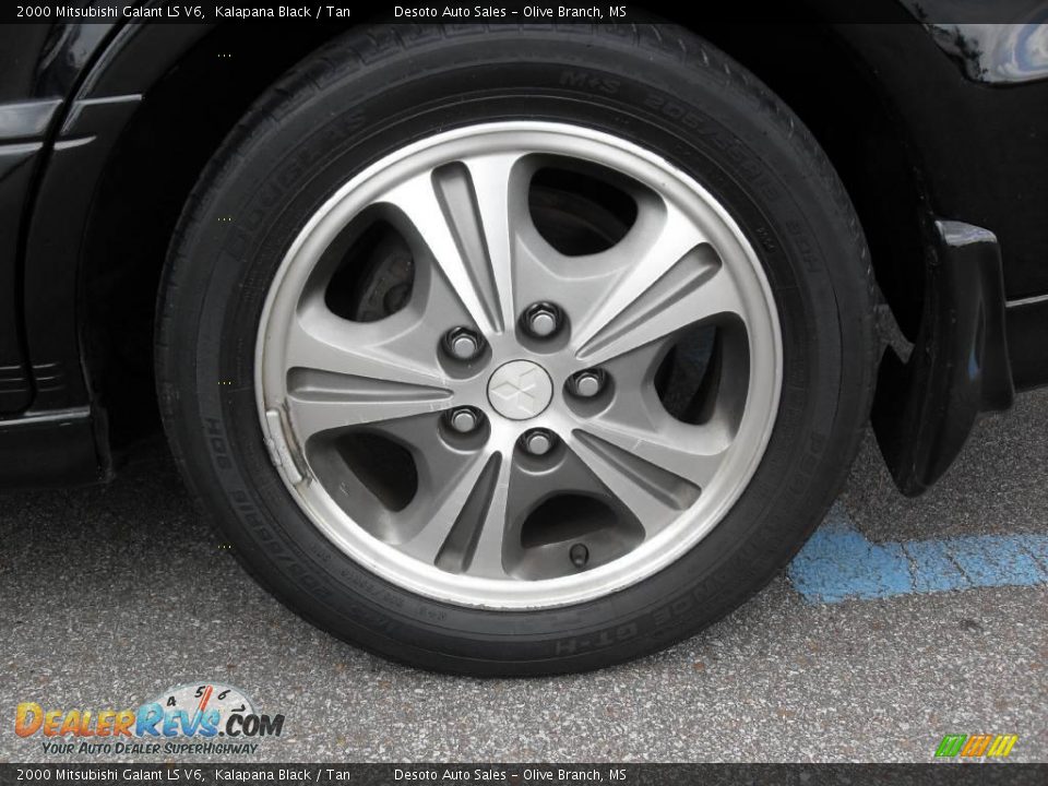 2000 Mitsubishi Galant LS V6 Kalapana Black / Tan Photo #16