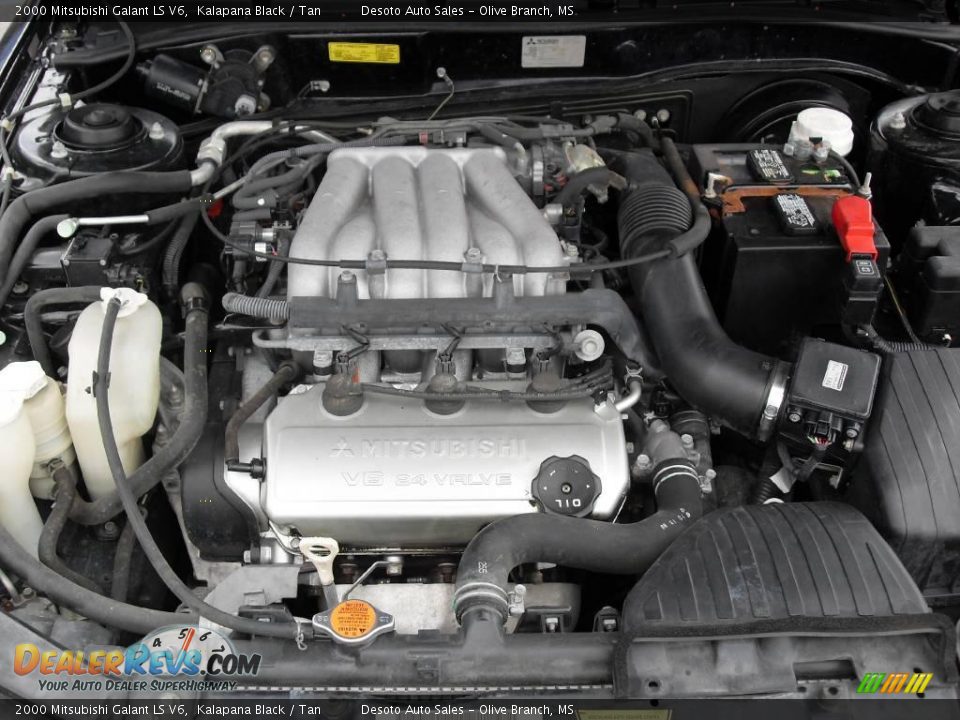 2000 Mitsubishi Galant LS V6 Kalapana Black / Tan Photo #18