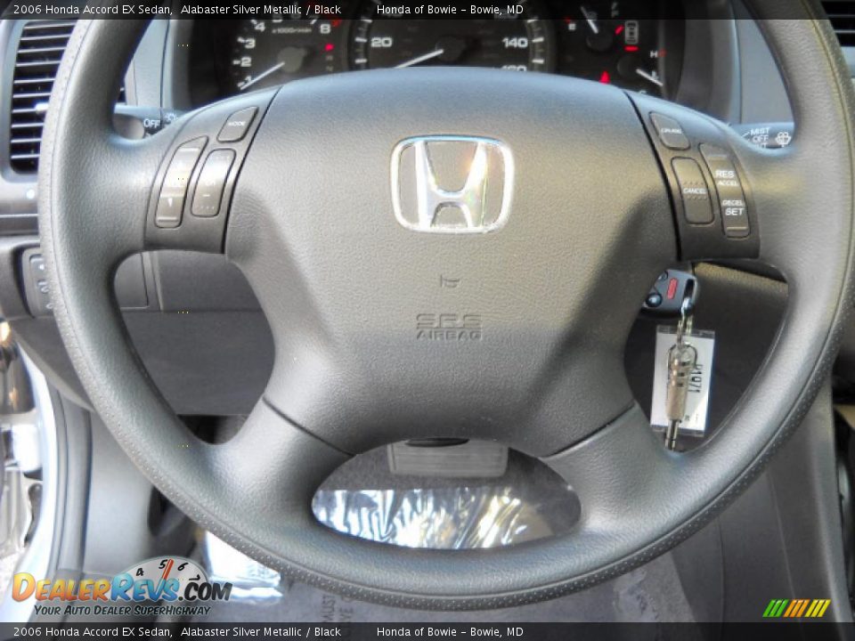 2006 Honda Accord EX Sedan Alabaster Silver Metallic / Black Photo #15