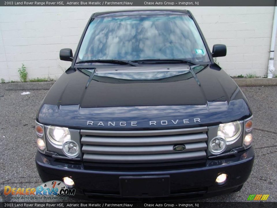 2003 Land Rover Range Rover HSE Adriatic Blue Metallic / Parchment/Navy Photo #4