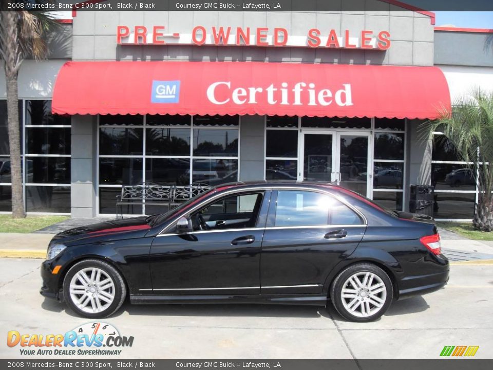 2008 Mercedes-Benz C 300 Sport Black / Black Photo #1