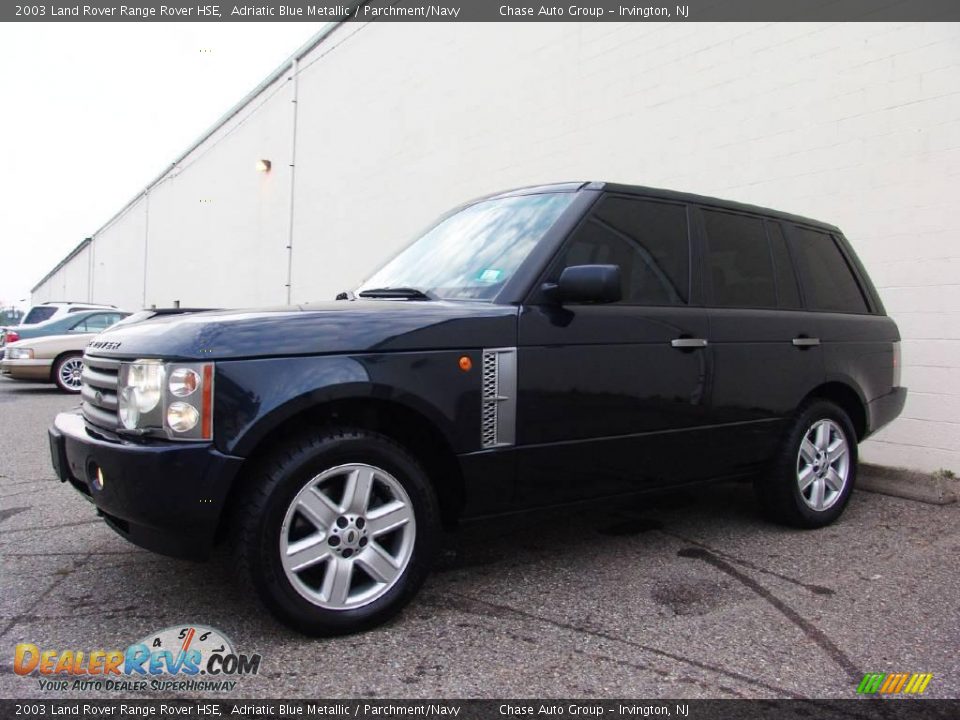 2003 Land Rover Range Rover HSE Adriatic Blue Metallic / Parchment/Navy Photo #6