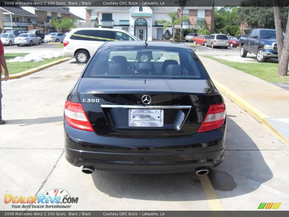 2008 Mercedes-Benz C 300 Sport Black / Black Photo #2