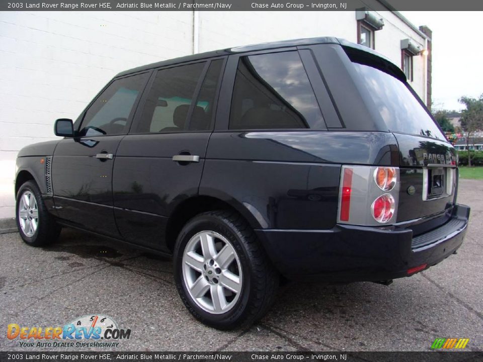 2003 Land Rover Range Rover HSE Adriatic Blue Metallic / Parchment/Navy Photo #8