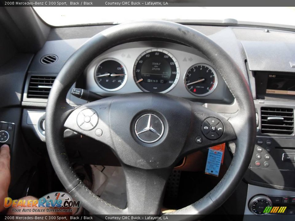 2008 Mercedes-Benz C 300 Sport Black / Black Photo #6