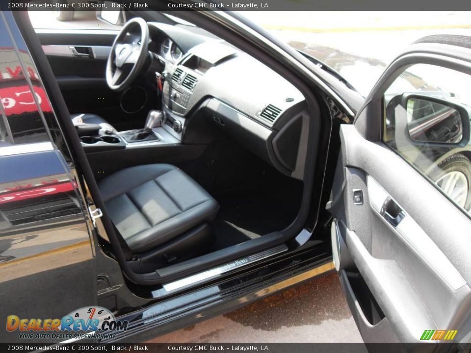 2008 Mercedes-Benz C 300 Sport Black / Black Photo #10
