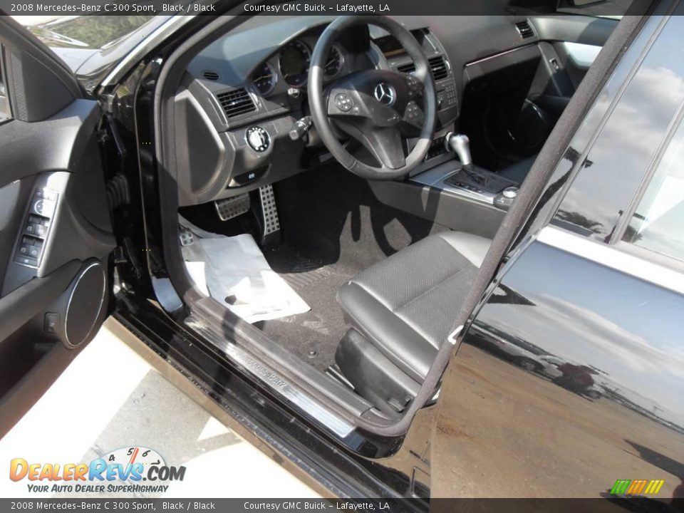 2008 Mercedes-Benz C 300 Sport Black / Black Photo #12