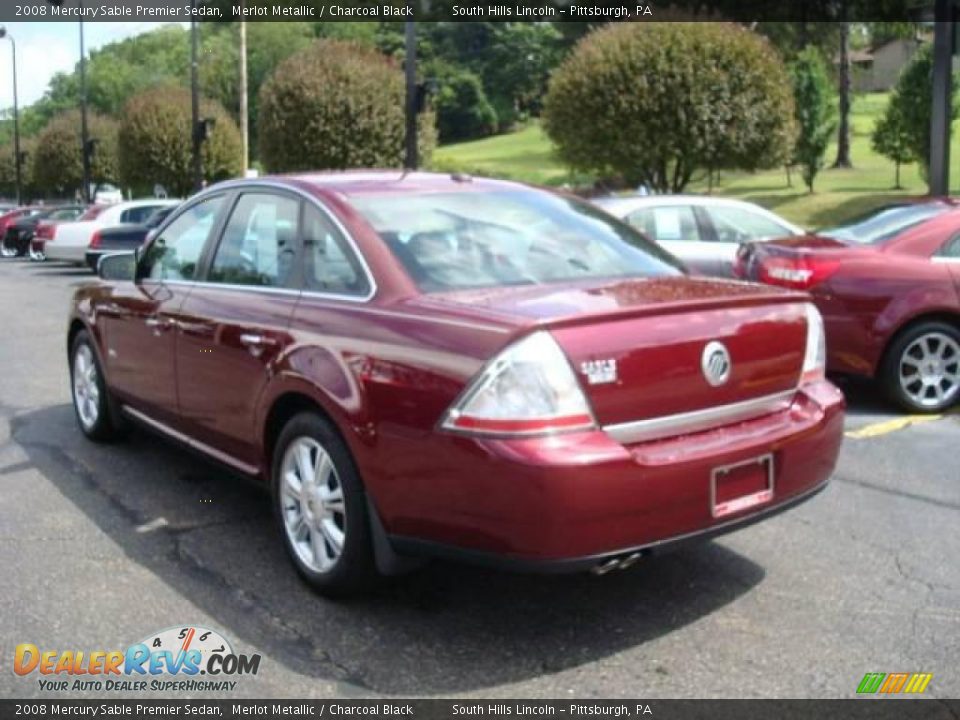 2008 Mercury Sable Premier Sedan Merlot Metallic / Charcoal Black Photo #2