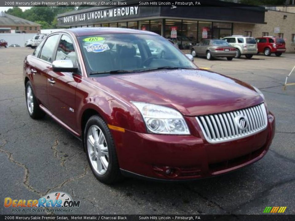 2008 Mercury Sable Premier Sedan Merlot Metallic / Charcoal Black Photo #5
