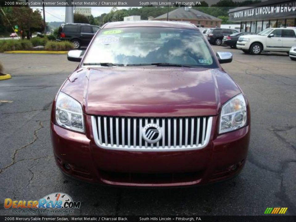 2008 Mercury Sable Premier Sedan Merlot Metallic / Charcoal Black Photo #6