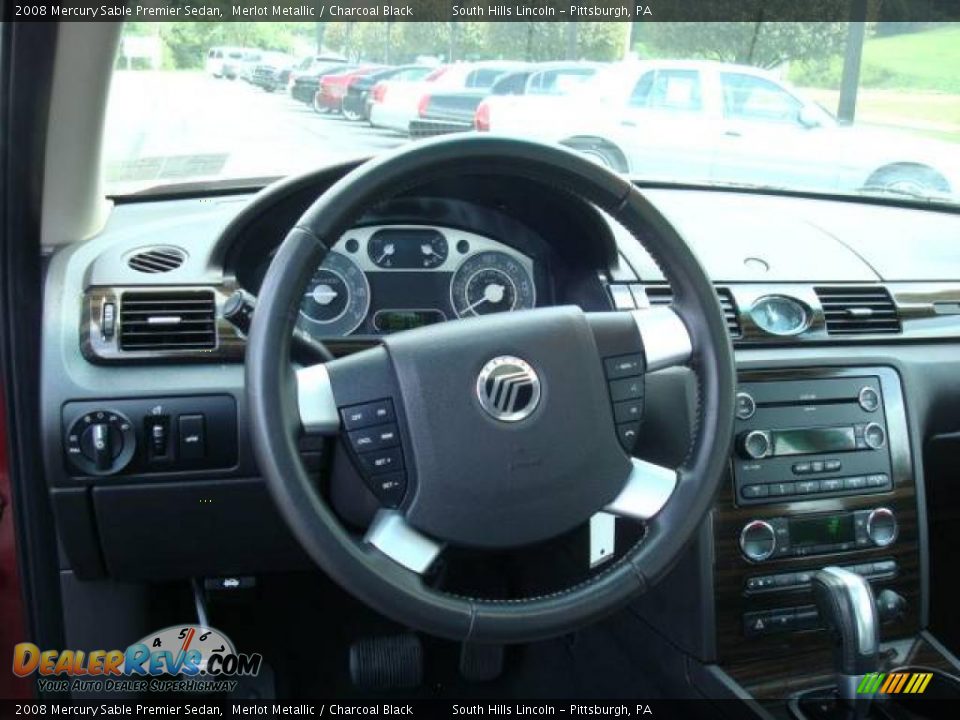 2008 Mercury Sable Premier Sedan Merlot Metallic / Charcoal Black Photo #10