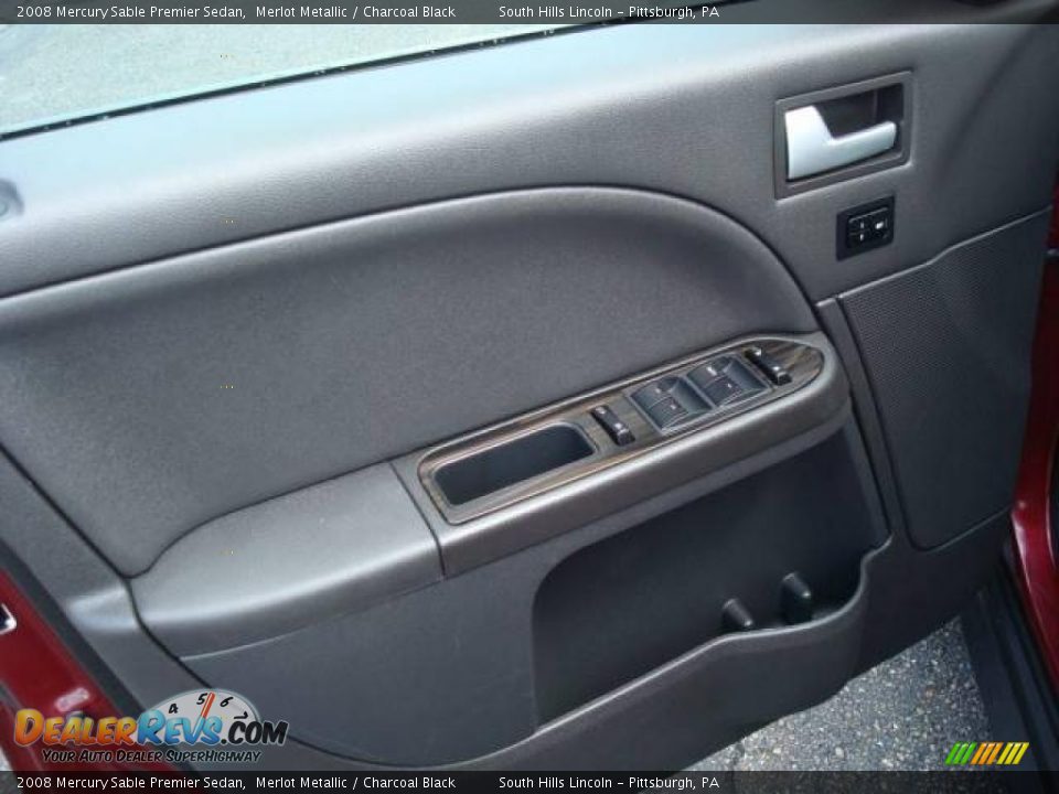 2008 Mercury Sable Premier Sedan Merlot Metallic / Charcoal Black Photo #11
