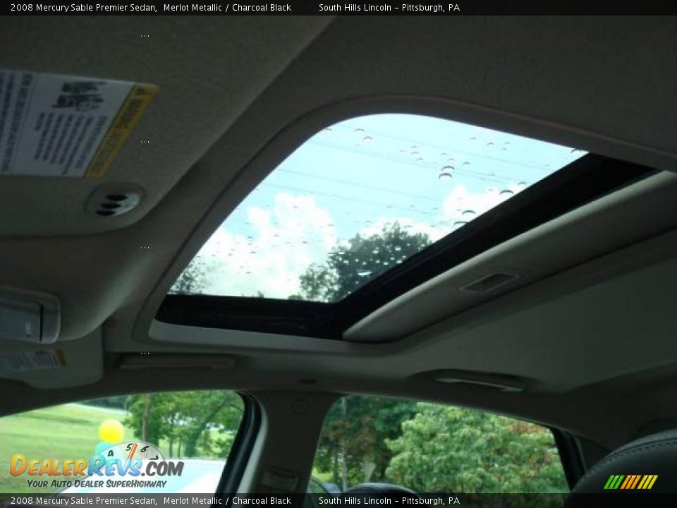 2008 Mercury Sable Premier Sedan Merlot Metallic / Charcoal Black Photo #12