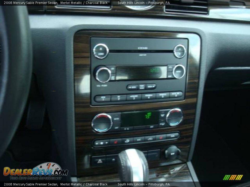 2008 Mercury Sable Premier Sedan Merlot Metallic / Charcoal Black Photo #13