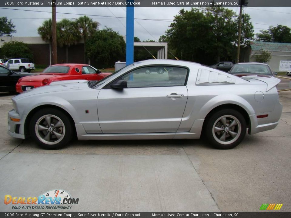 2006 Ford Mustang GT Premium Coupe Satin Silver Metallic / Dark Charcoal Photo #5