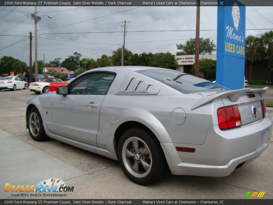 2006 Ford Mustang GT Premium Coupe Satin Silver Metallic / Dark Charcoal Photo #6