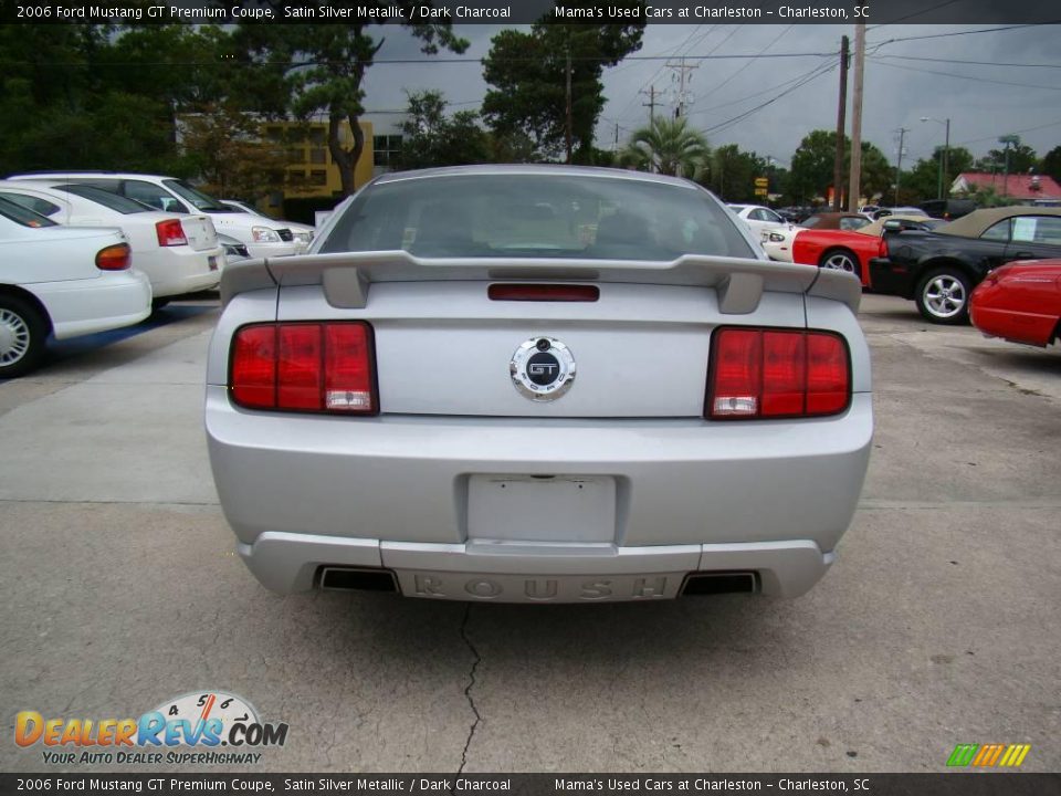 2006 Ford Mustang GT Premium Coupe Satin Silver Metallic / Dark Charcoal Photo #7