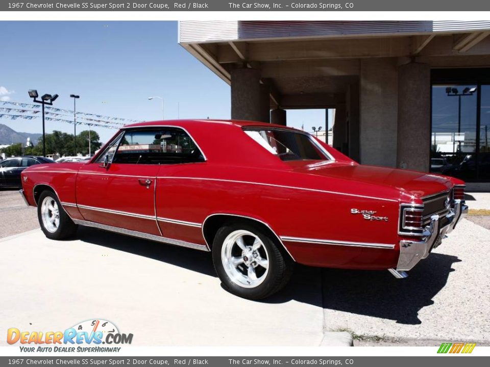1967 Chevrolet Chevelle SS Super Sport 2 Door Coupe Red / Black Photo #4