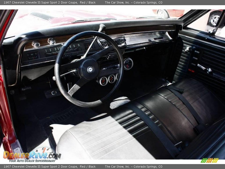 1967 Chevrolet Chevelle SS Super Sport 2 Door Coupe Red / Black Photo #6