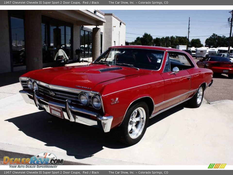 1967 Chevrolet Chevelle SS Super Sport 2 Door Coupe Red / Black Photo #14