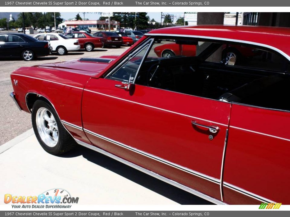 1967 Chevrolet Chevelle SS Super Sport 2 Door Coupe Red / Black Photo #20