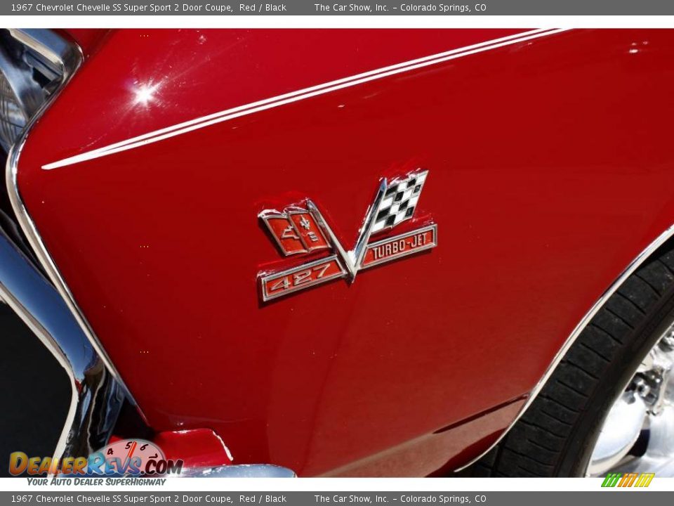 1967 Chevrolet Chevelle SS Super Sport 2 Door Coupe Red / Black Photo #21