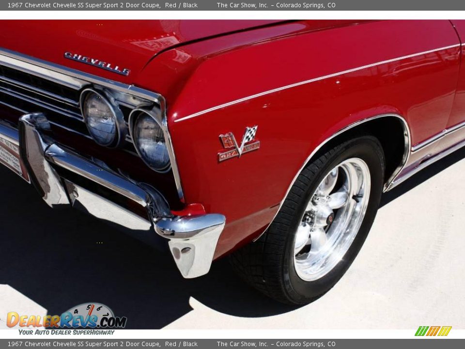 1967 Chevrolet Chevelle SS Super Sport 2 Door Coupe Red / Black Photo #22