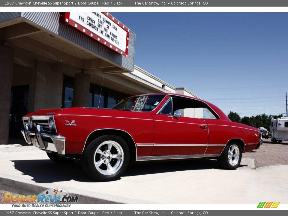 1967 Chevrolet Chevelle SS Super Sport 2 Door Coupe Red / Black Photo #24