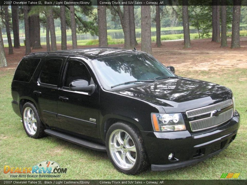 2007 Chevrolet Tahoe SS Black / Light Cashmere/Ebony Photo #2