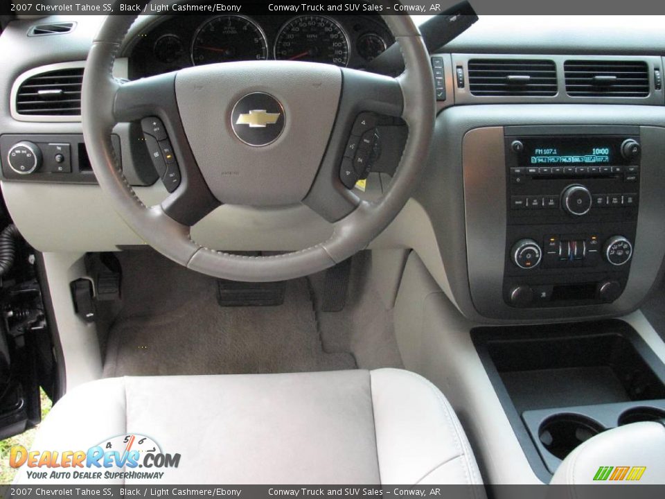 2007 Chevrolet Tahoe SS Black / Light Cashmere/Ebony Photo #12