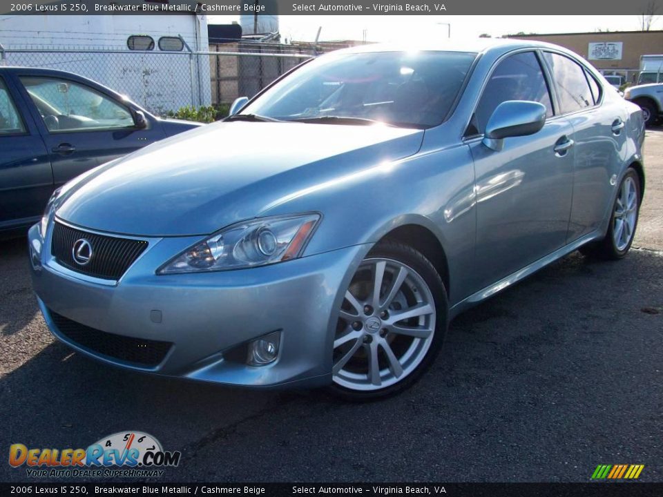 2006 Lexus IS 250 Breakwater Blue Metallic / Cashmere Beige Photo #1
