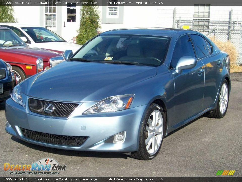2006 Lexus IS 250 Breakwater Blue Metallic / Cashmere Beige Photo #5