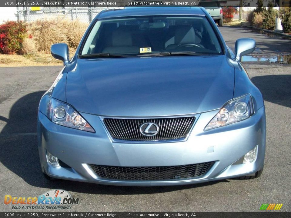 2006 Lexus IS 250 Breakwater Blue Metallic / Cashmere Beige Photo #6