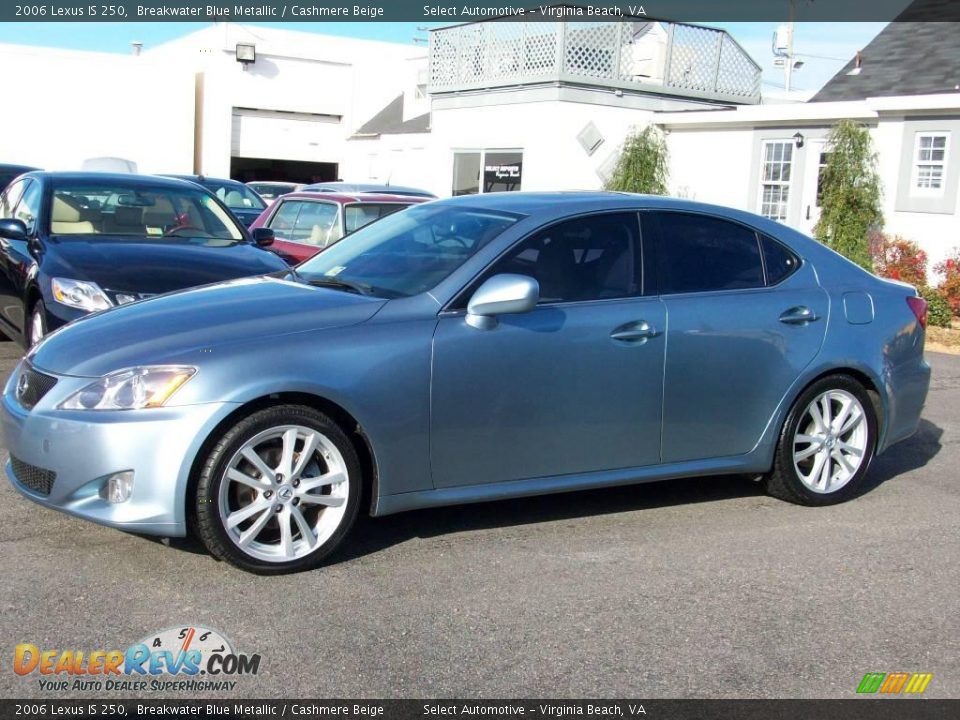 2006 Lexus IS 250 Breakwater Blue Metallic / Cashmere Beige Photo #12