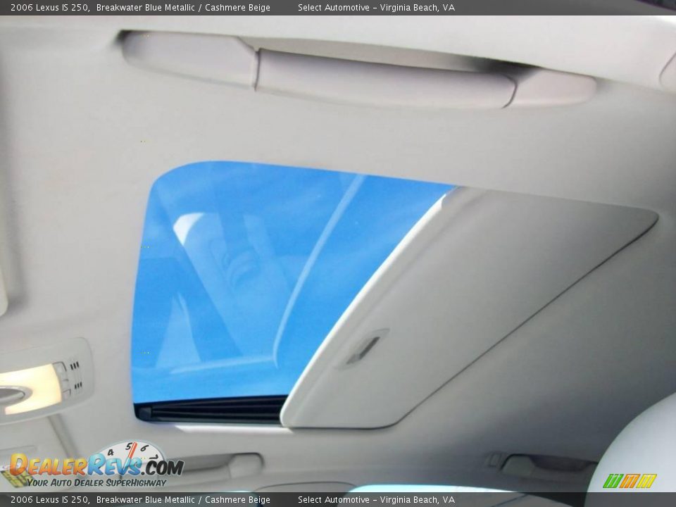 2006 Lexus IS 250 Breakwater Blue Metallic / Cashmere Beige Photo #13