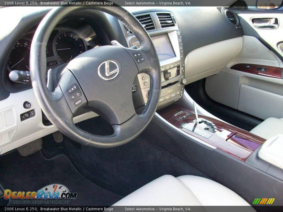 2006 Lexus IS 250 Breakwater Blue Metallic / Cashmere Beige Photo #14