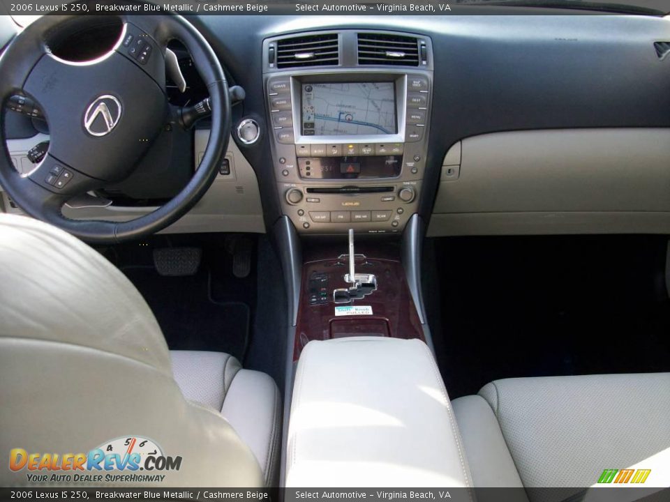2006 Lexus IS 250 Breakwater Blue Metallic / Cashmere Beige Photo #15
