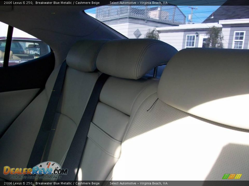 2006 Lexus IS 250 Breakwater Blue Metallic / Cashmere Beige Photo #17
