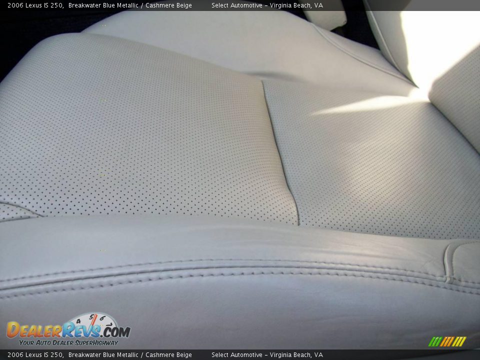 2006 Lexus IS 250 Breakwater Blue Metallic / Cashmere Beige Photo #18