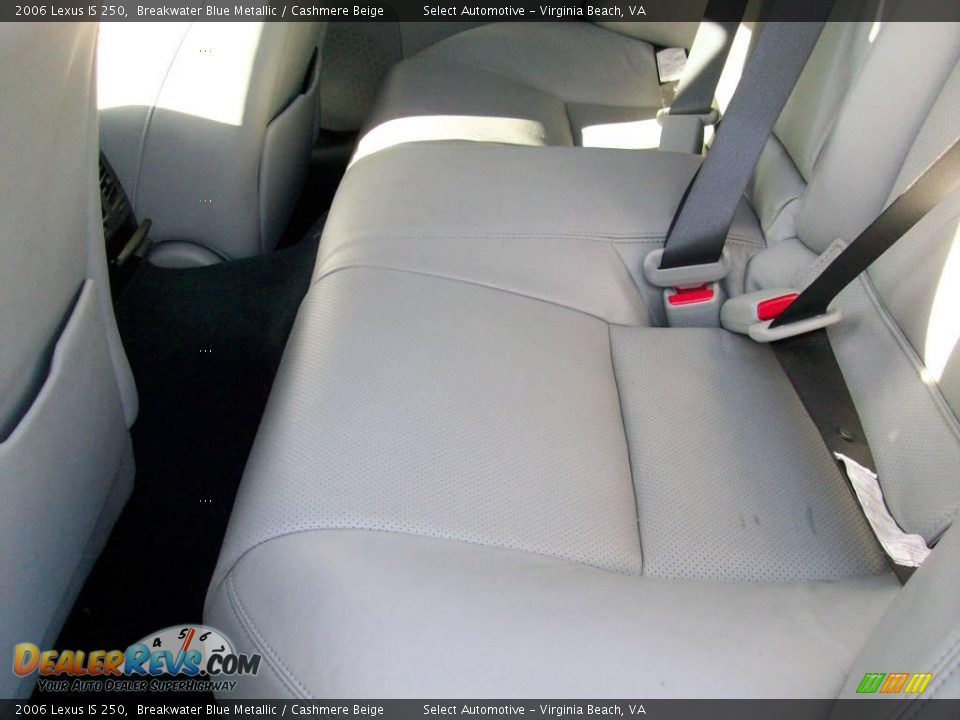 2006 Lexus IS 250 Breakwater Blue Metallic / Cashmere Beige Photo #20