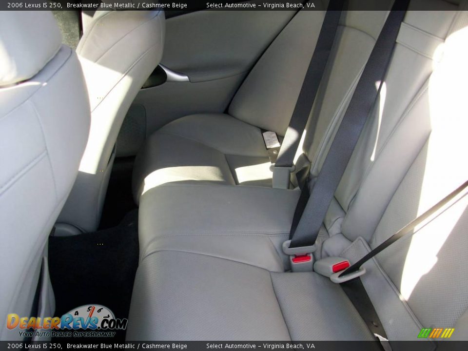 2006 Lexus IS 250 Breakwater Blue Metallic / Cashmere Beige Photo #21