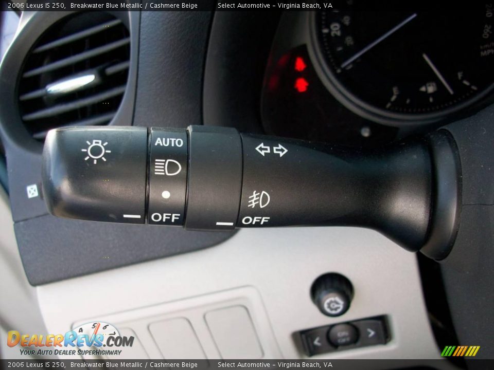 2006 Lexus IS 250 Breakwater Blue Metallic / Cashmere Beige Photo #26