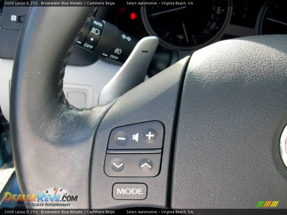 2006 Lexus IS 250 Breakwater Blue Metallic / Cashmere Beige Photo #27